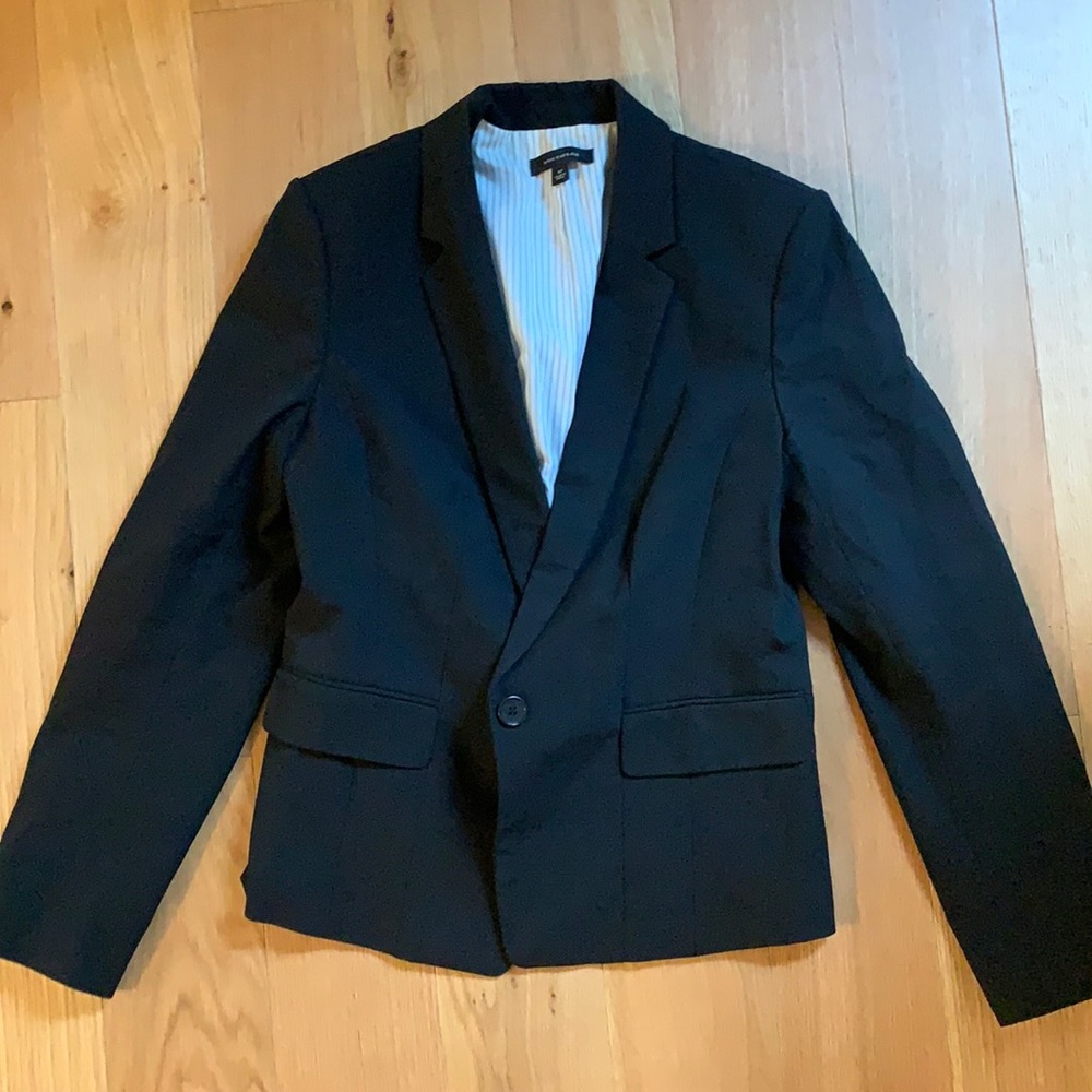 Ann Taylor Blazer Black 12